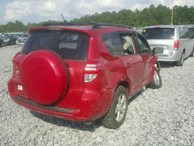 2T3ZF4DV8CW114721 - 2012 TOYOTA RAV4 RED photo 4