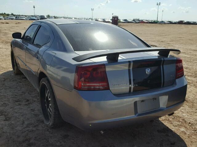 2B3KA53H26H222579 - 2006 DODGE CHARGER GRAY photo 3