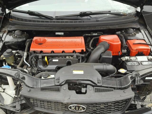 KNAFU6A22C5624369 - 2012 KIA FORTE EX BLACK photo 7