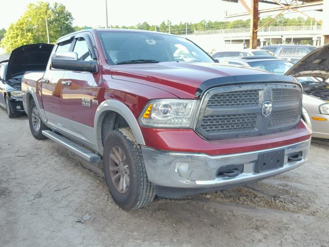 1C6RR7NTXDS570176 - 2013 RAM 1500 LARAM RED photo 1