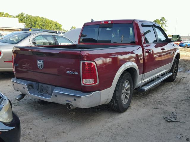 1C6RR7NTXDS570176 - 2013 RAM 1500 LARAM RED photo 4