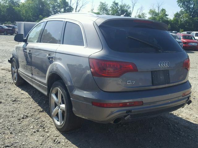 WA1AGAFE1CD001299 - 2012 AUDI Q7 PRESTIG GRAY photo 3