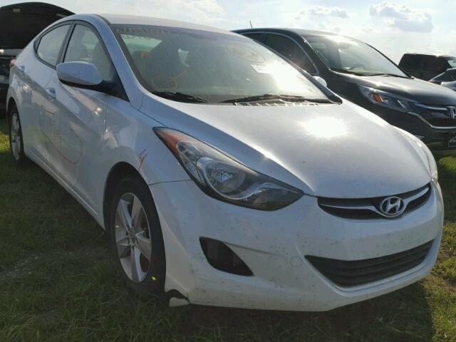 5NPDH4AE9DH367340 - 2013 HYUNDAI ELANTRA GL WHITE photo 1