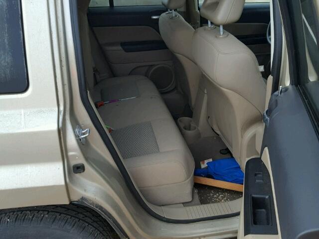 1J4FT28A79D146888 - 2009 JEEP PATRIOT GOLD photo 6