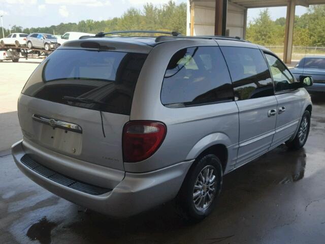 2C8GP64L81R126730 - 2001 CHRYSLER TOWN & COU SILVER photo 4