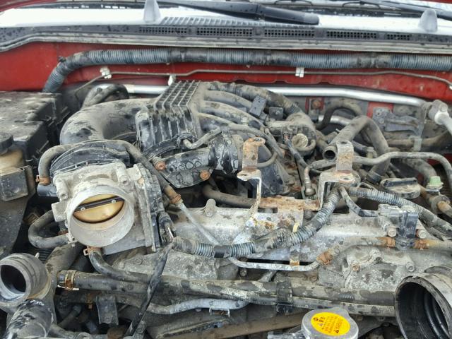 1N6AD09W37C406103 - 2007 NISSAN FRONTIER C RED photo 7