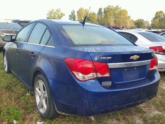 1G1PG5SC0C7141718 - 2012 CHEVROLET CRUZE BLUE photo 3