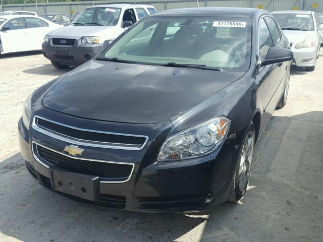 1G1ZB5EB5AF102751 - 2010 CHEVROLET MALIBU LS BLACK photo 2