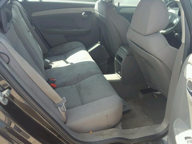1G1ZB5EB5AF102751 - 2010 CHEVROLET MALIBU LS BLACK photo 6