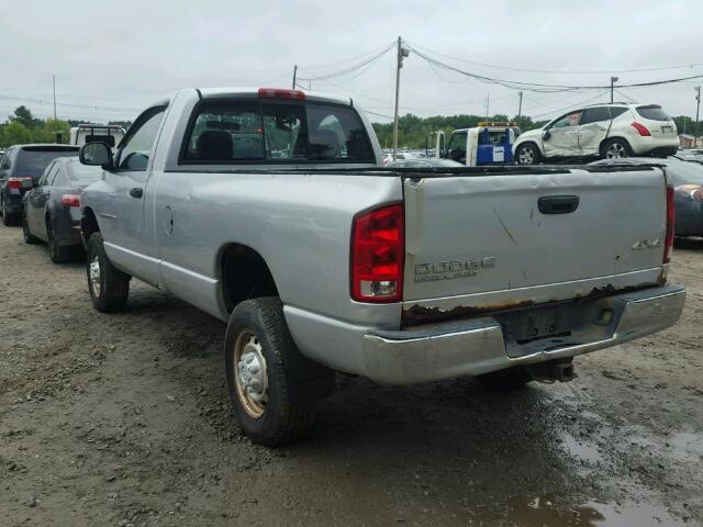 3D7KU26D74G124485 - 2004 DODGE RAM 2500 S GRAY photo 3