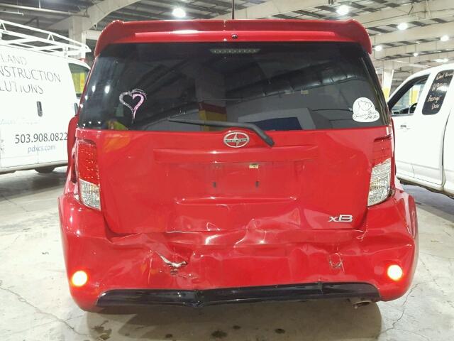 JTLZE4FE9EJ062263 - 2014 TOYOTA SCION XB RED photo 9