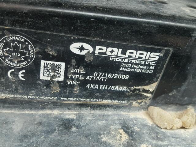 4XATH76A4A4901095 - 2010 POLARIS RANGER 800 WHITE photo 10