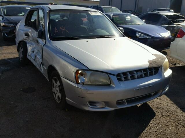 KMHCG45C91U246439 - 2001 HYUNDAI ACCENT GL SILVER photo 1