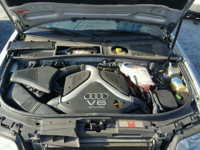 WAUED64B41N102959 - 2001 AUDI A6 2.7T QU GRAY photo 7