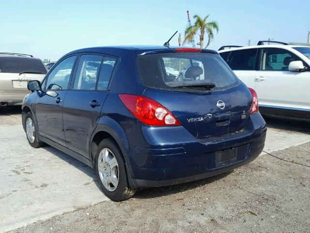 3N1BC13EX7L456732 - 2007 NISSAN VERSA BLUE photo 3