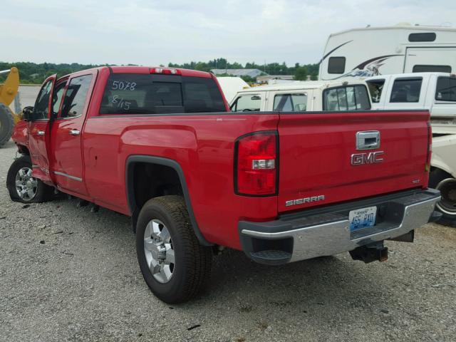 1GT423C82FF525078 - 2015 GMC SIERRA K35 RED photo 3