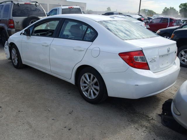 2HGFB2F91CH505343 - 2012 HONDA CIVIC EXL 白色 照片 3