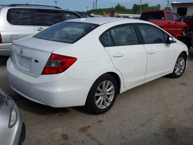 2HGFB2F91CH505343 - 2012 HONDA CIVIC EXL 白色 照片 4