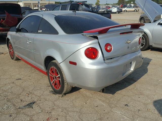 1G1AL18H397202615 - 2009 CHEVROLET COBALT SILVER photo 3