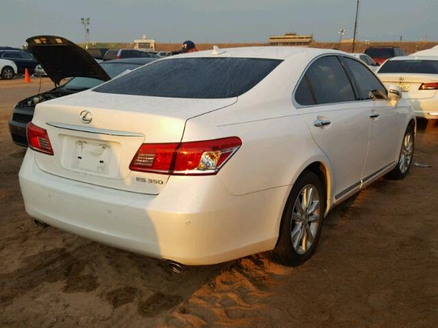 JTHBK1EG2B2425675 - 2011 LEXUS ES WHITE photo 4