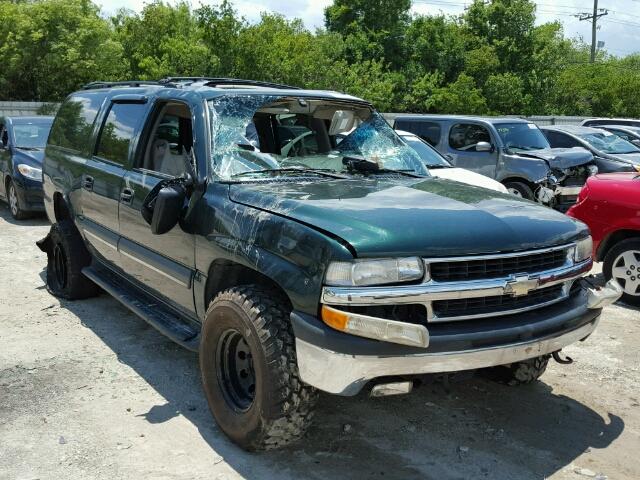 1GNFK16Z82J119922 - 2002 CHEVROLET SUBURBAN K GREEN photo 1