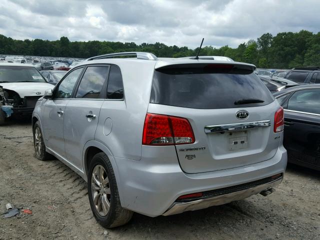 5XYKWDA2XBG111733 - 2011 KIA SORENTO SX SILVER photo 3