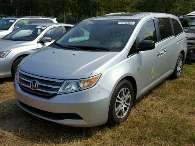 5FNRL5H61BB069465 - 2011 HONDA ODYSSEY SILVER photo 2