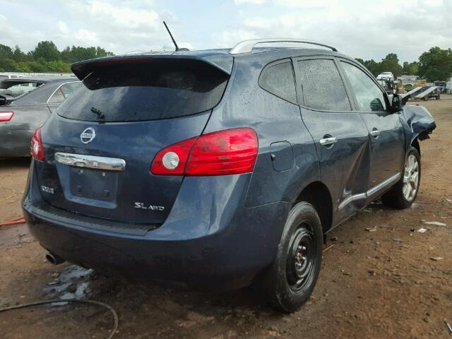 JN8AS5MV5DW139131 - 2013 NISSAN ROGUE S BLUE photo 4