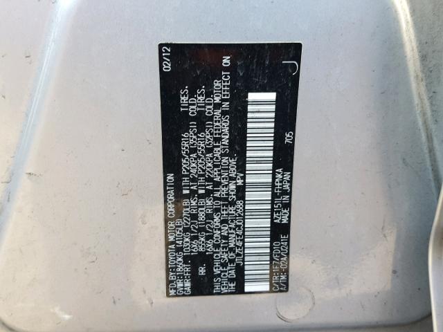 JTLZE4FE4CJ012688 - 2012 TOYOTA SCION XB Күміс фото 10