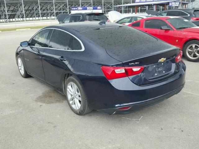 1G1ZE5ST2GF197198 - 2016 CHEVROLET MALIBU LT BLUE photo 3