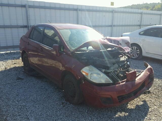 3N1BC11E88L362336 - 2008 NISSAN VERSA S RED photo 1