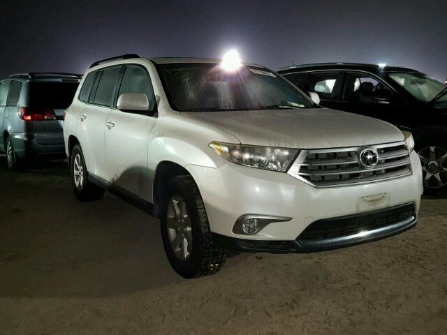 5TDZK3EH8BS041168 - 2011 TOYOTA HIGHLANDER WHITE photo 1