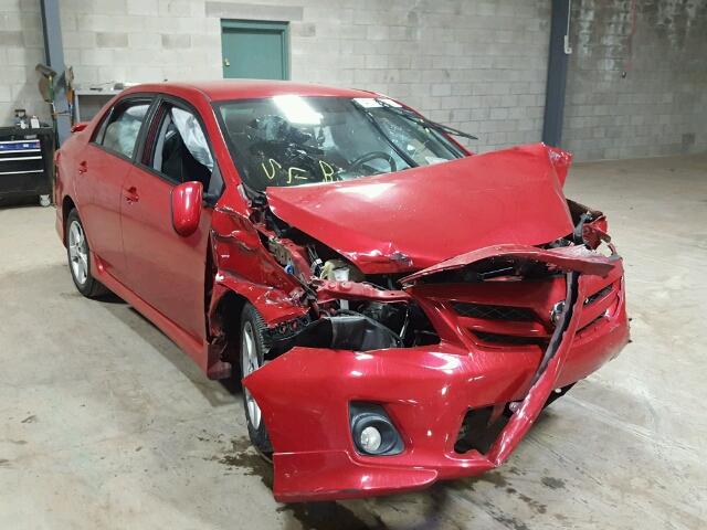 2T1BU4EE6DC101015 - 2013 TOYOTA COROLLA BA RED photo 1