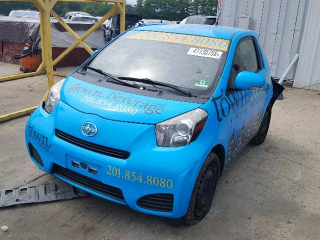 JTNJJXB02CJ019389 - 2012 TOYOTA SCION IQ TEAL photo 2