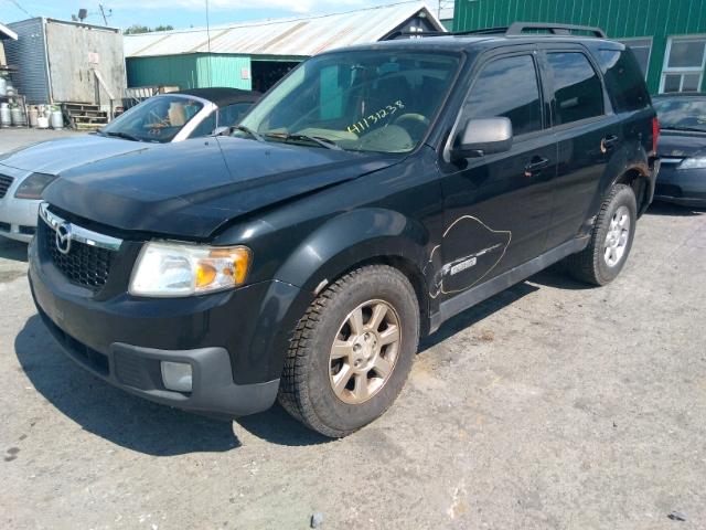 4F2CZ96178KM12360 - 2008 MAZDA TRIBUTE S BLACK photo 2