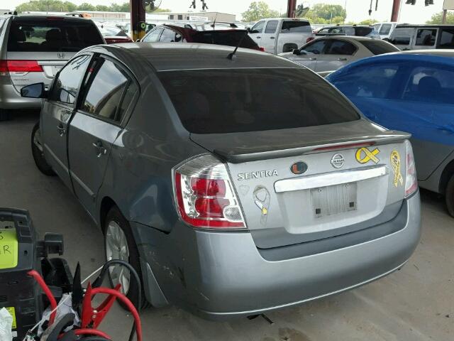 3N1AB6AP6BL615254 - 2011 NISSAN SENTRA 2.0 GRAY photo 3