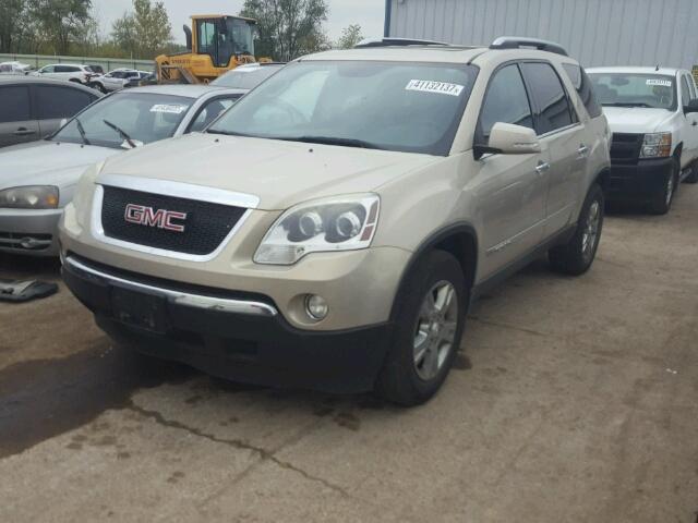 1GKEV23738J224143 - 2008 GMC ACADIA SLT TAN photo 2