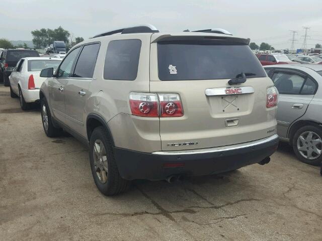 1GKEV23738J224143 - 2008 GMC ACADIA SLT TAN photo 3