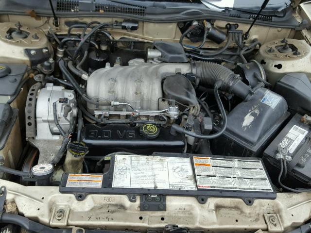 1FACP50U1LG251264 - 1990 FORD TAURUS L GOLD photo 7