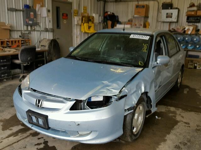 JHMES96645S011013 - 2005 HONDA CIVIC BLUE photo 2