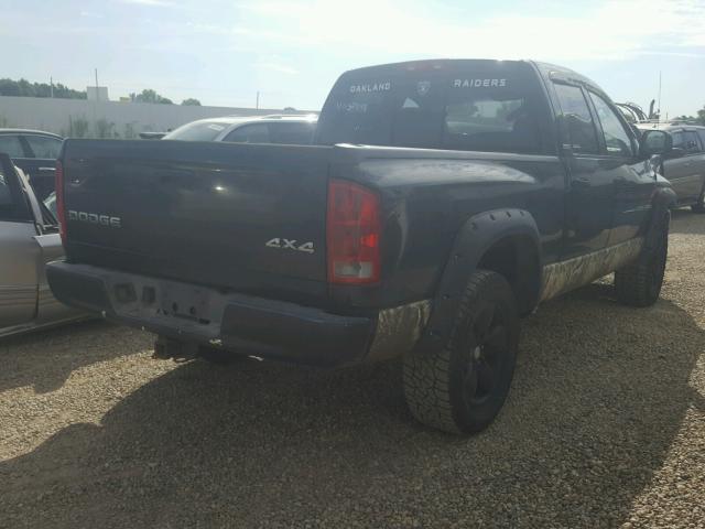 1B7HU18ZX2J107134 - 2002 DODGE RAM 1500 BLACK photo 4