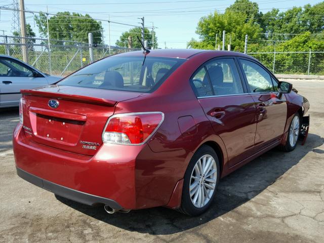 JF1GJAF69GH003929 - 2016 SUBARU IMPREZA PR RED photo 4