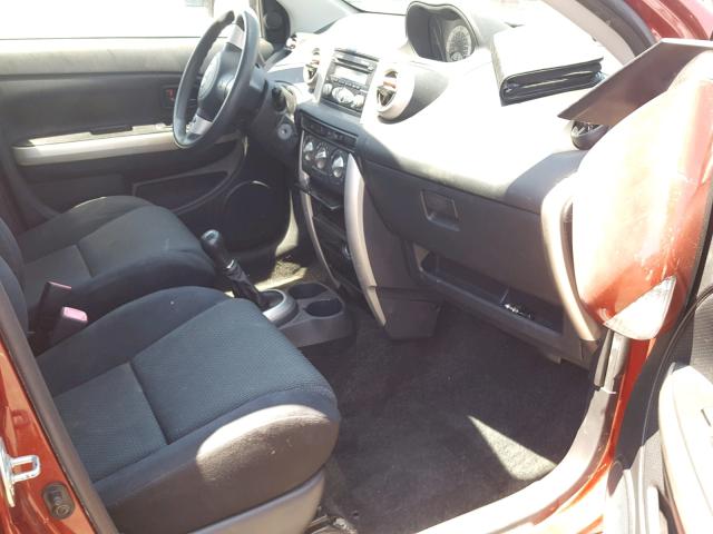 JTKKT624365010576 - 2006 TOYOTA SCION XA წითელი ფოტო 5
