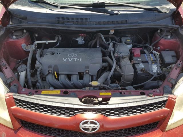 JTKKT624365010576 - 2006 TOYOTA SCION XA წითელი ფოტო 7