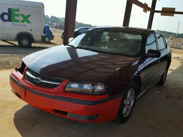 2G1WH52K849390509 - 2004 CHEVROLET IMPALA LS BURGUNDY photo 2