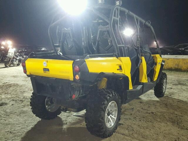 3JBKCAP23FJ001327 - 2015 CAN-AM COMMANDER YELLOW photo 4