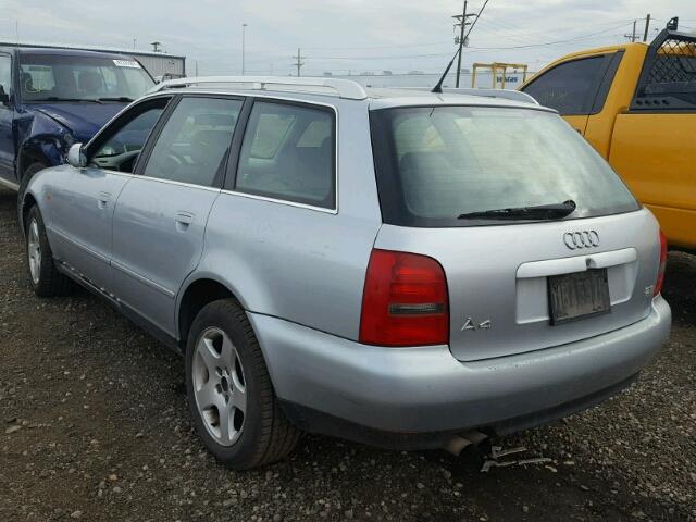 WAUGD28D4WA215676 - 1998 AUDI A4 SILVER photo 3