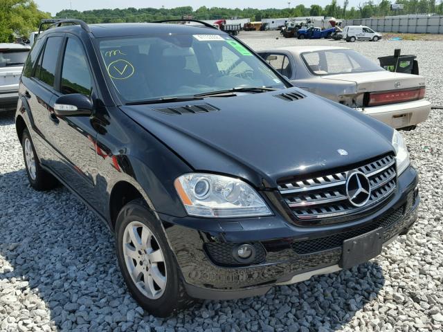 4JGBB86E07A236278 - 2007 MERCEDES-BENZ ML 350 BLACK photo 1