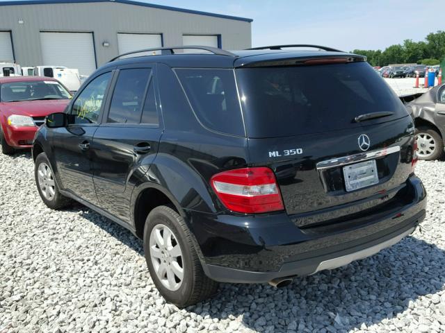 4JGBB86E07A236278 - 2007 MERCEDES-BENZ ML 350 BLACK photo 3