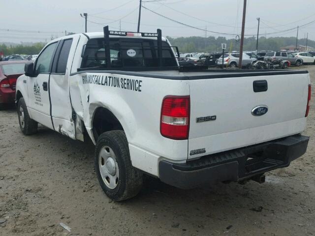 1FTRX12W17FB56632 - 2007 FORD F150 WHITE photo 3